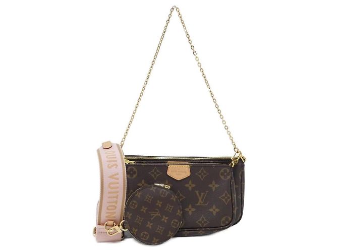 Louis Vuitton Monogram Multi Pochette Accessoires Castaño Rosa