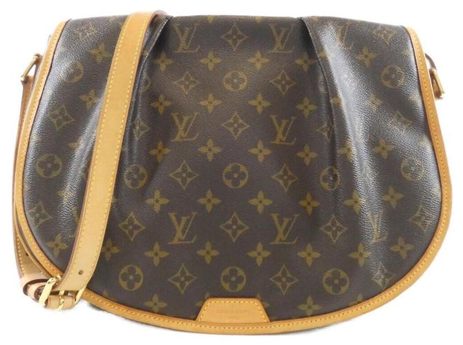 Bolsa de Ombro Louis Vuitton Monogram Menilmontant MM Marrom