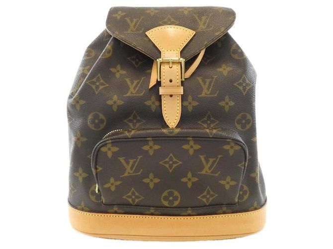 Louis Vuitton Monogram Montsouris MM Backpack Brown