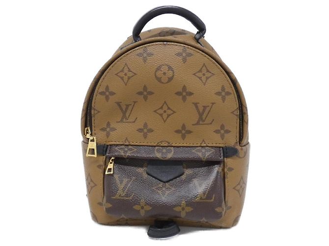 Louis Vuitton Monogram Reverse Palm Springs Mini Backpack Brown