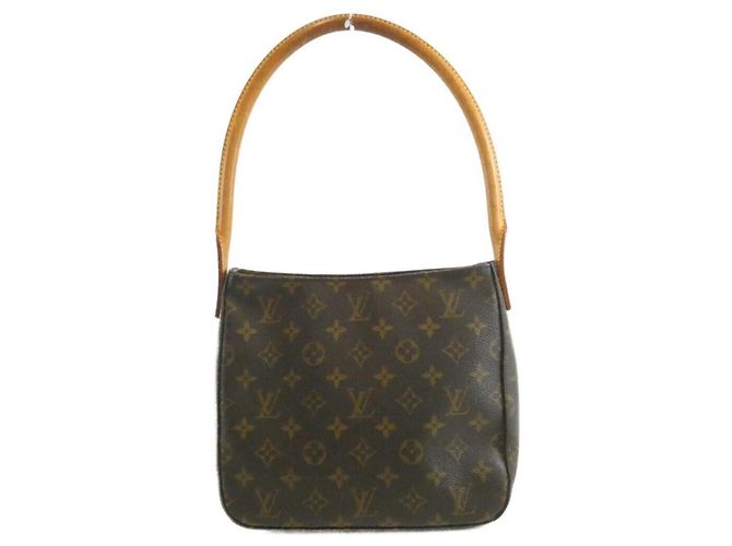 Bolsa de Ombro Louis Vuitton Monogram Looping MM M51146 Marrom