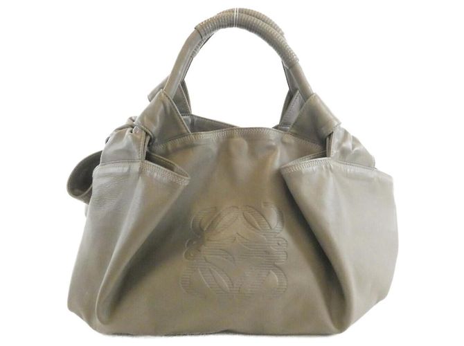 Mala Loewe Briza de pele castanha Marrom