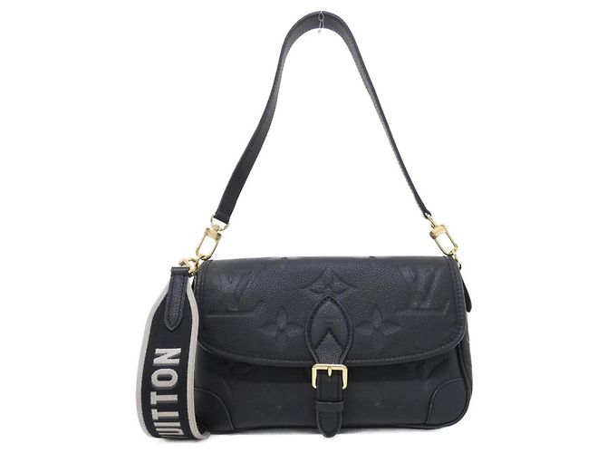 Bolsa de Ombro Louis Vuitton Monogram Empreinte Diane Preto