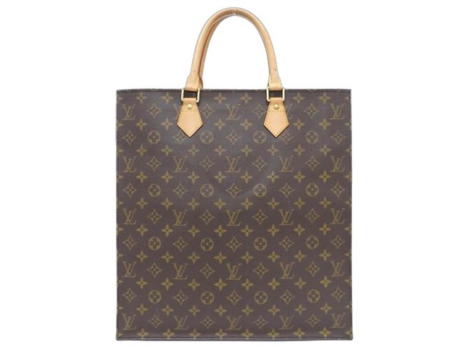 Bolso Louis Vuitton Monogram Sac Plat Castaño