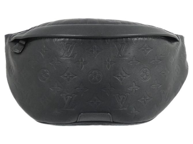 Bumbag Sac banane Louis Vuitton Monogram Shadow Discovery Noir
