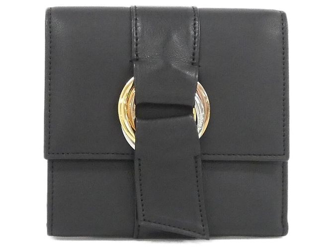 Cartera Tri-Fold Cartier en Negro