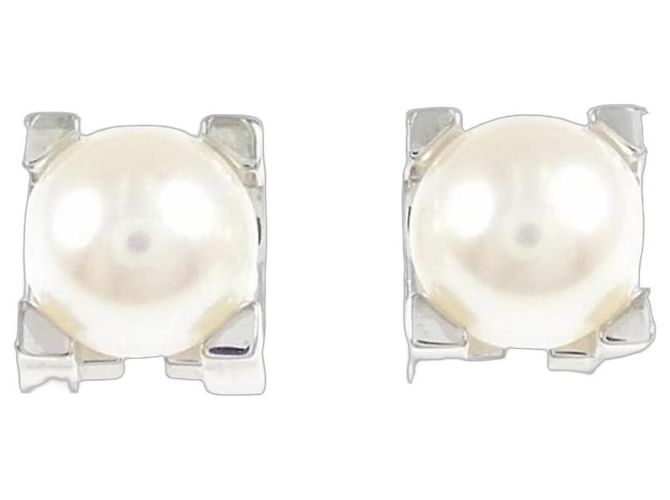 Orecchini a lobo Cartier C de in oro bianco