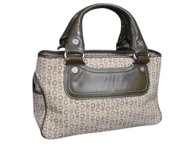 Céline Borsa CELINE C Macadam Boogie Multicolore Beige Cachi