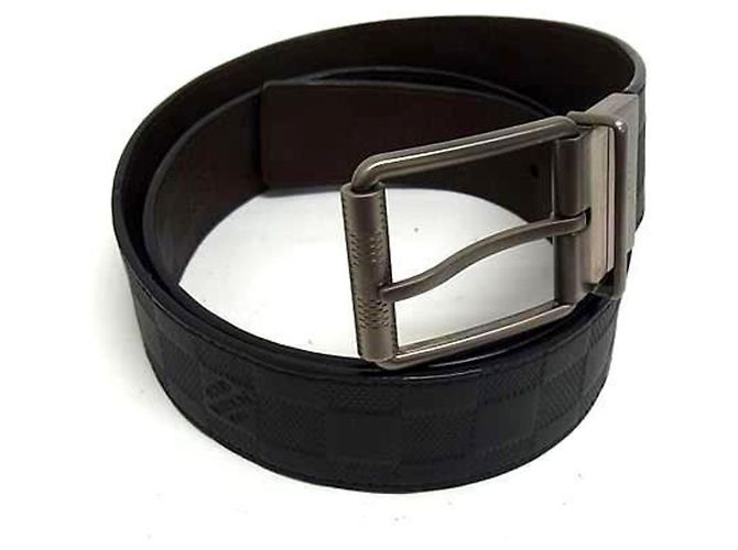Louis Vuitton Damier Infini Reversible Belt Brown Black