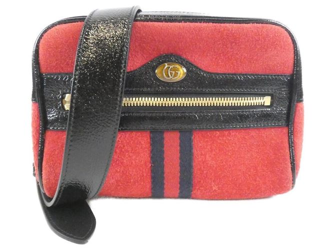 Borsa Gucci Ophidia Nera e Rossa Nero Rosso