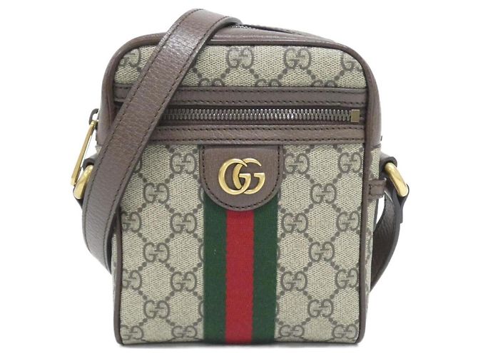 Borsa a tracolla Gucci Ophidia Marrone Beige