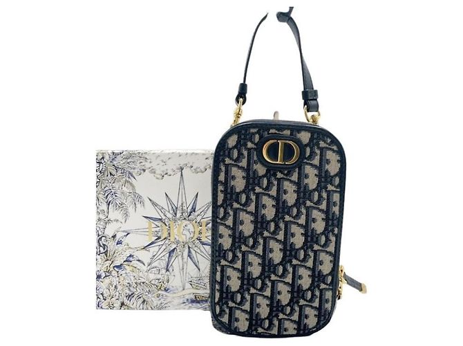 Borsa a tracolla Christian Dior Trotter Blu