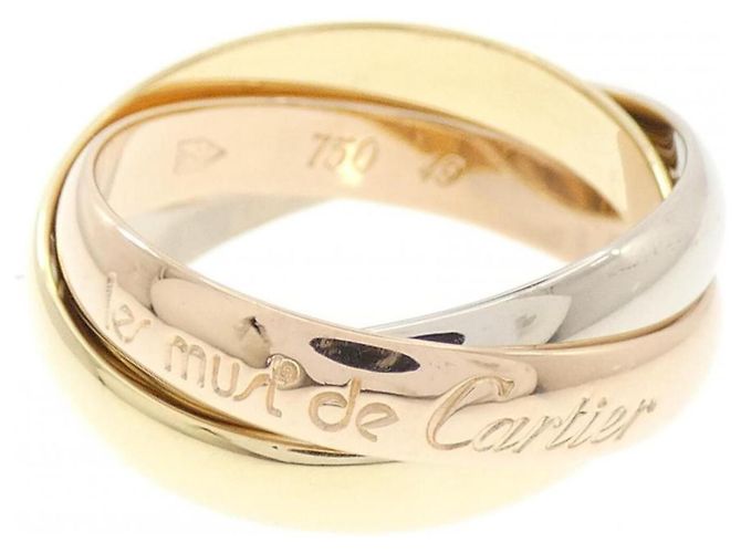 Anello Cartier Trinity in oro rosa, bianco e giallo D'oro