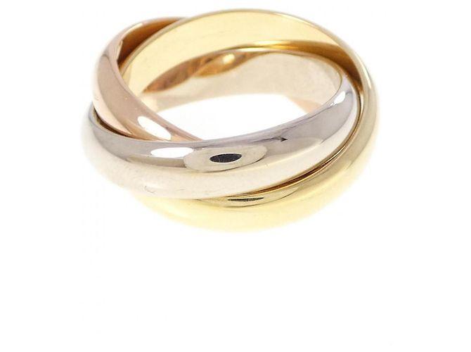 Anillo Cartier Trinity en oro rosa blanco y amarillo Dorado
