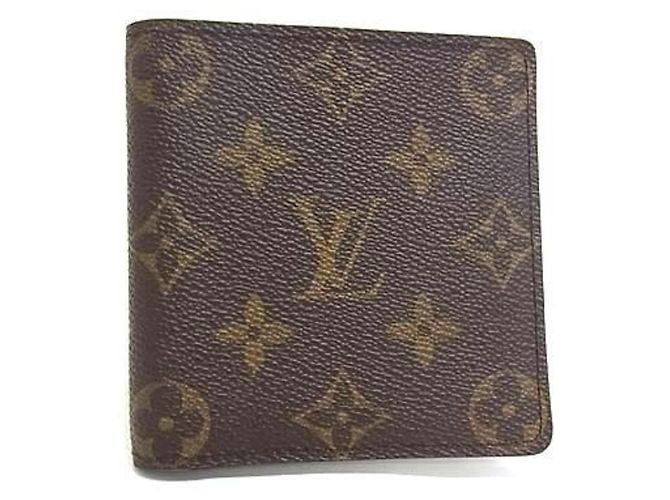 Louis Vuitton Monogram Bi-fold Wallet Brown