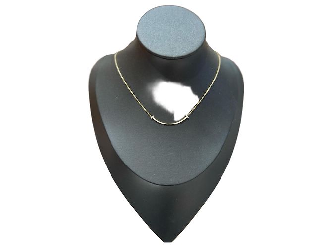 Tiffany & Co. Collana T Smile Oro Giallo e Diamanti D'oro