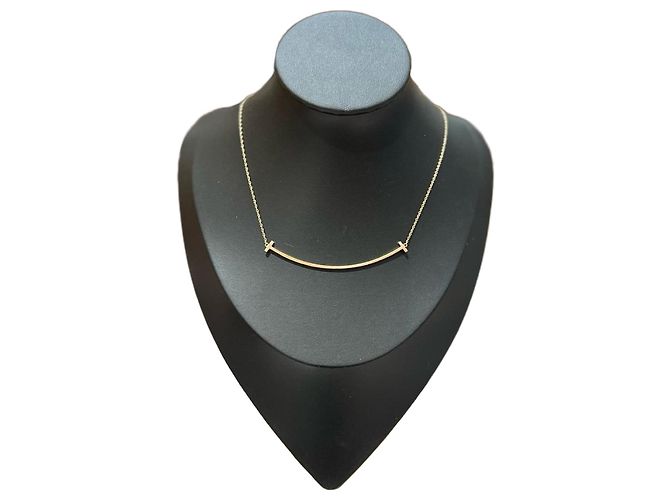 Tiffany & Co. Collana T Smile oro rosa 18k D'oro