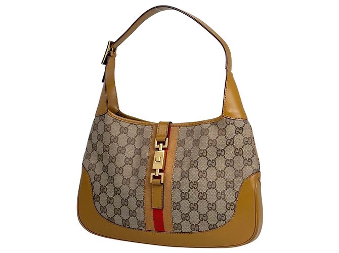 Bolsa de Ombro Gucci Jackie Line Marrom