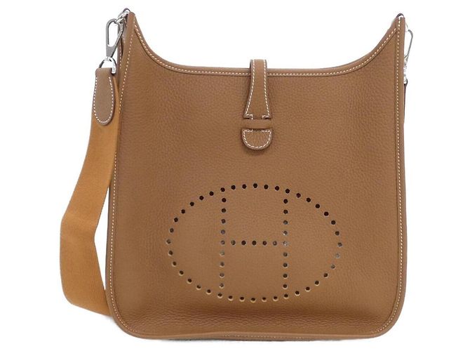 Hermès Bolsa de Ombro Hermes Evelyne 3 PM Dourado