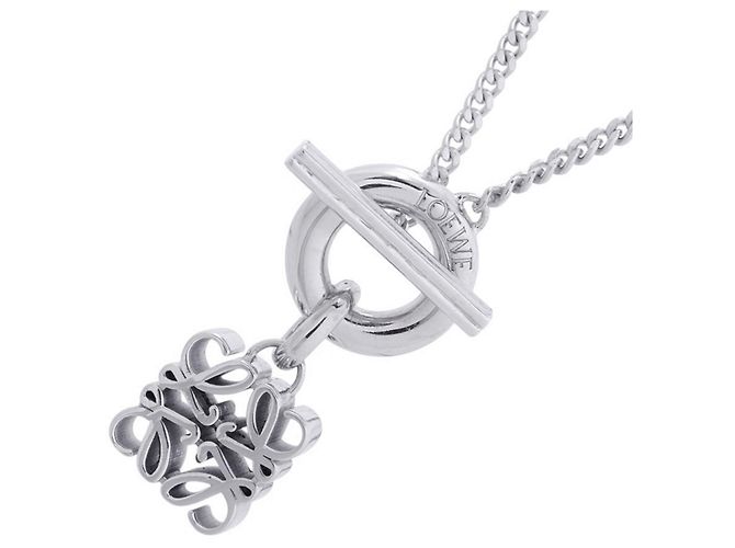 Collana Anagram Loewe Argento