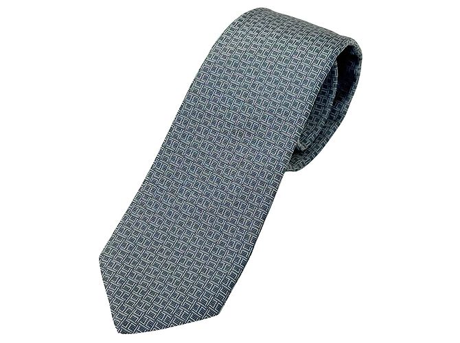Hermès Hermes Men's Blue Silk Cravat