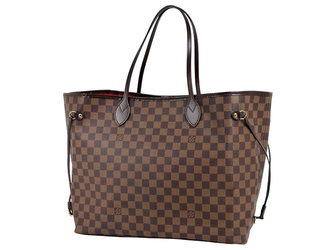 Saco Tote Louis Vuitton Neverfull GM Marrom Damier ebene