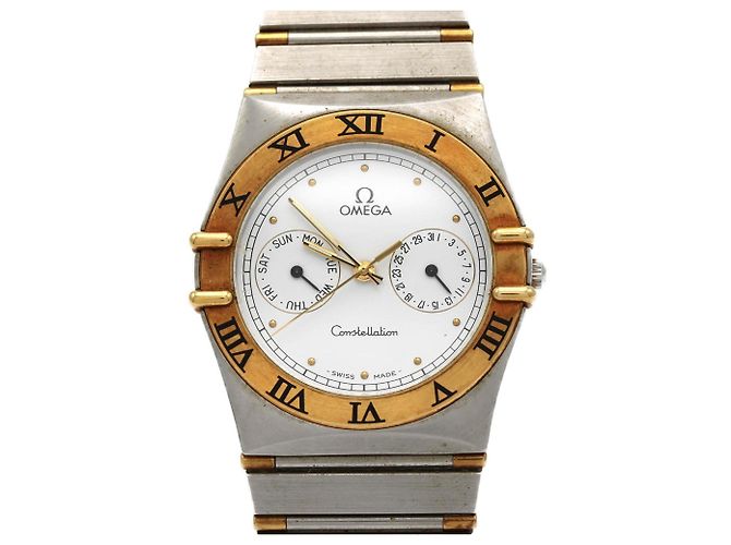 Omega Constellation Day-Date Two-Tone Quartz Watch