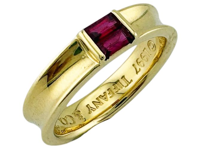 Anillo Stacking Ruby Tiffany & Co. Dorado