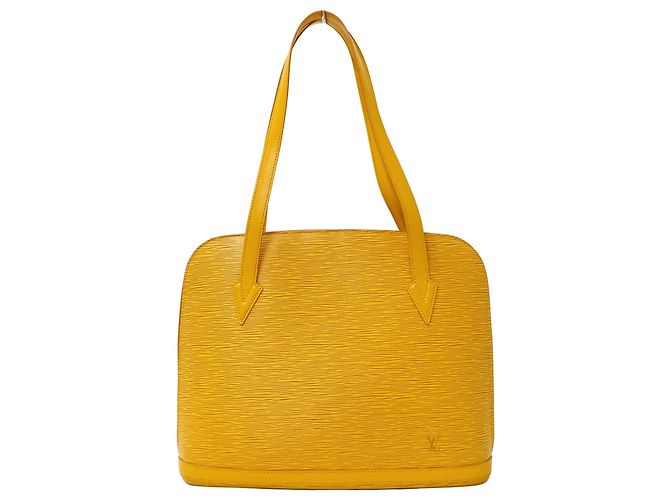 Bolsa Louis Vuitton em couro Epi Amarelo