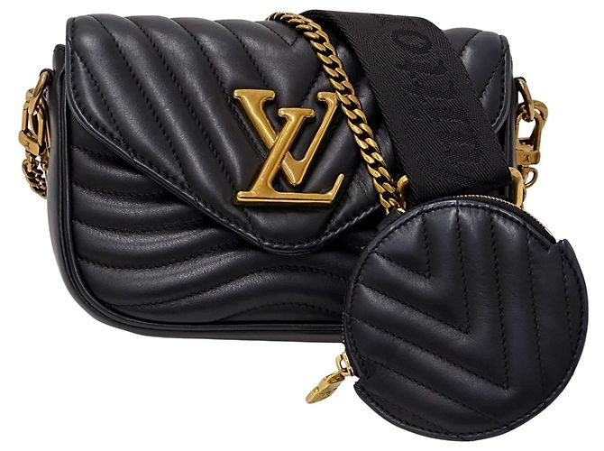 Borsa Louis Vuitton New Wave da donna Nero
