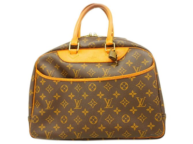 Bolso Louis Vuitton Monogram Deauville Castaño