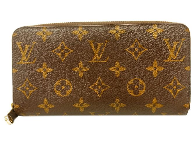 Cartera Zippy Monogram Louis Vuitton Castaño