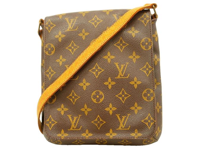 Bolso de hombro Louis Vuitton Monogram Musette Salsa Castaño