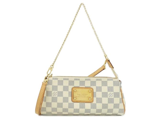 Sac à épaule Louis Vuitton Damier Azur Eva Bleu