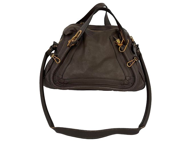 Sac Chloé Paraty Medium en cuir gris