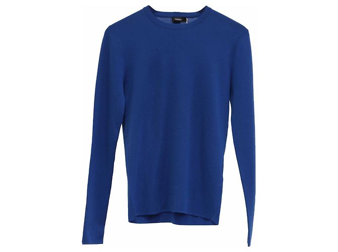 Jil Sander Pullover aus blauer Wolle