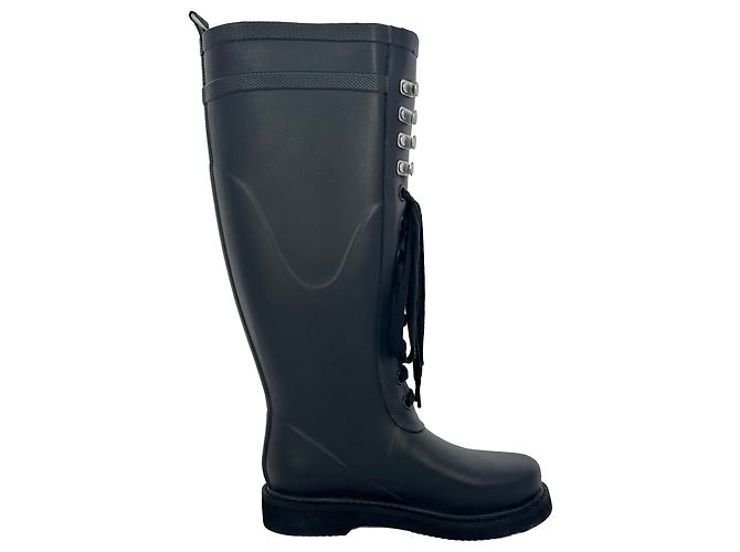 Off White Botas altas Off-White en PVC negro
