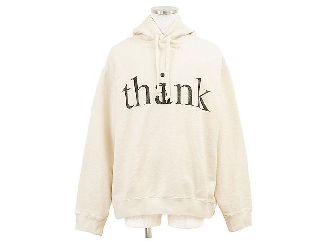 Gucci thank/think PSYCHOPTS Sweatshirt aus Baumwolle Beige Roh