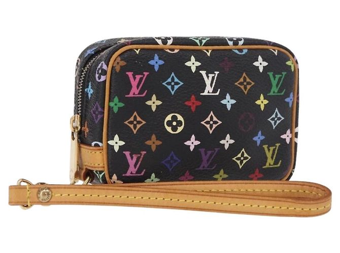 LOUIS VUITTON Monogram Multicolor Trousse Wapity Pouch Black M58034