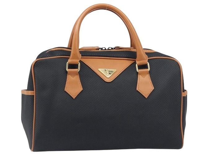Saint Laurent Boston Bag aus Canvas Schwarz