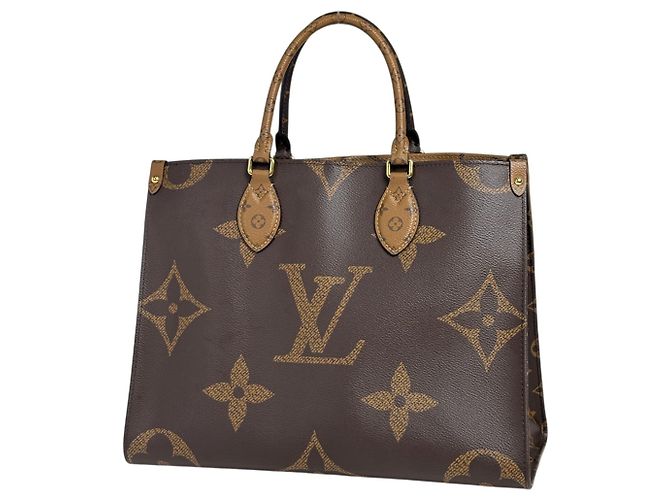 Sac Tote Louis Vuitton OnTheGo MM Marron