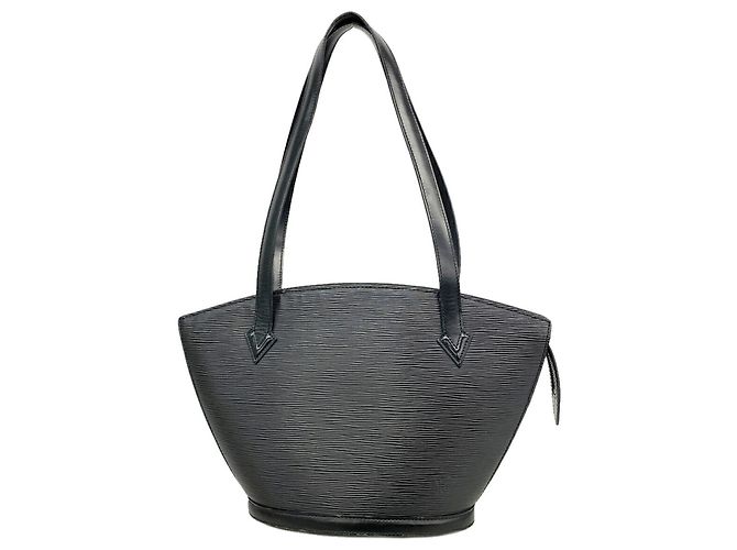 Borsa a tracolla Louis Vuitton Epi Saint Jacques Poignée Long Nero