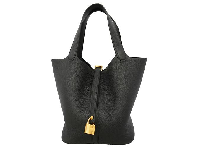 Hermès Borsa Hermes Picotin Lock MM Nero