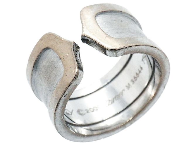 Cartier C2 Large Band Ring in 18K Weißgold