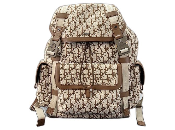 Christian Dior CUCTUS JACK Oblique Rucksack Beige