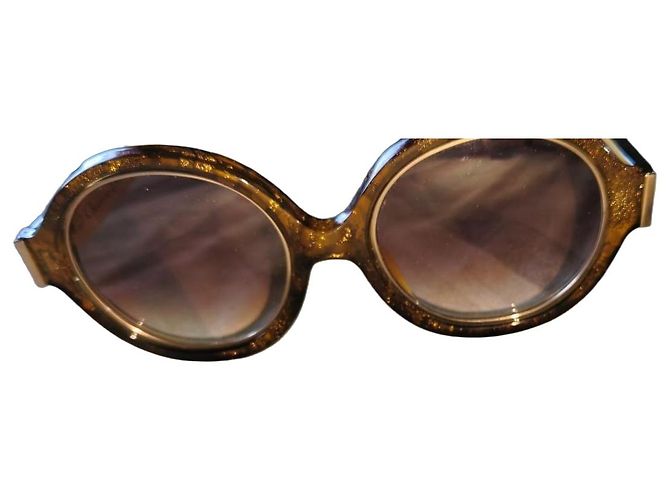 Christian Dior Sunglasses Brown Yellow