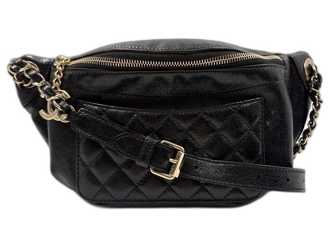 Borsa Sling Chanel Matelassé in Nero