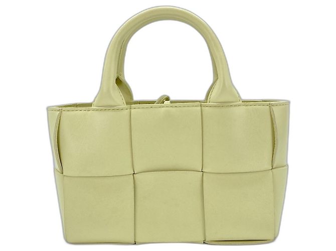 Borsa a mano e a tracolla Bottega Veneta Candy Arco Giallo