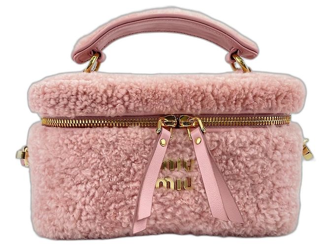 Bolsa Vanity Case Miu Miu Rosa