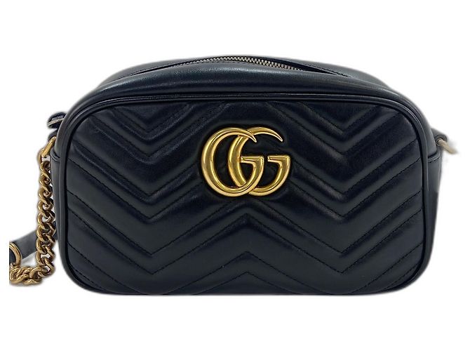 Borsa a tracolla Gucci GG Marmont - Black Nero